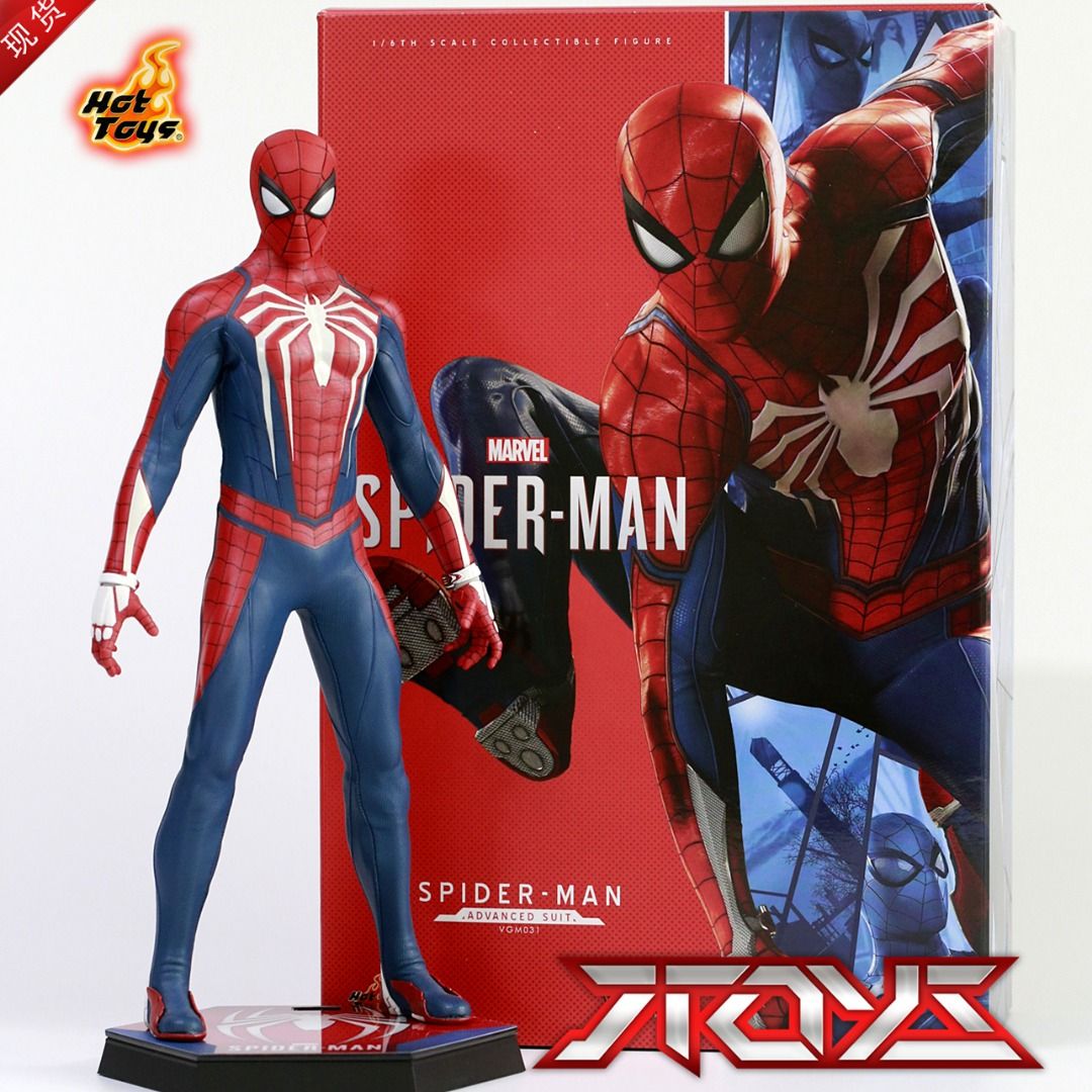 Hot Toys Marvels Spider Man Insomniac Spider Man Advanced Suit VGM31 Hobbies Toys Toys