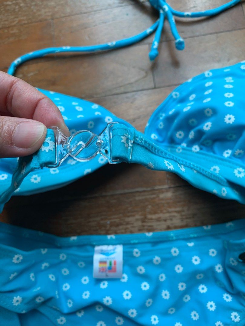 Sky Blue Bikini Set Women S Fashion Swimwear Bikinis Swimsuits On Carousell