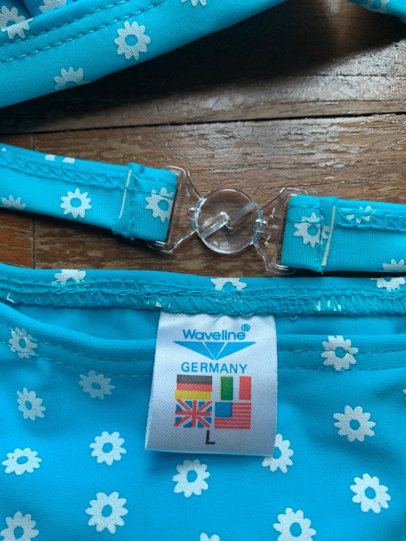 Sky Blue Bikini Set Women S Fashion Swimwear Bikinis Swimsuits On Carousell