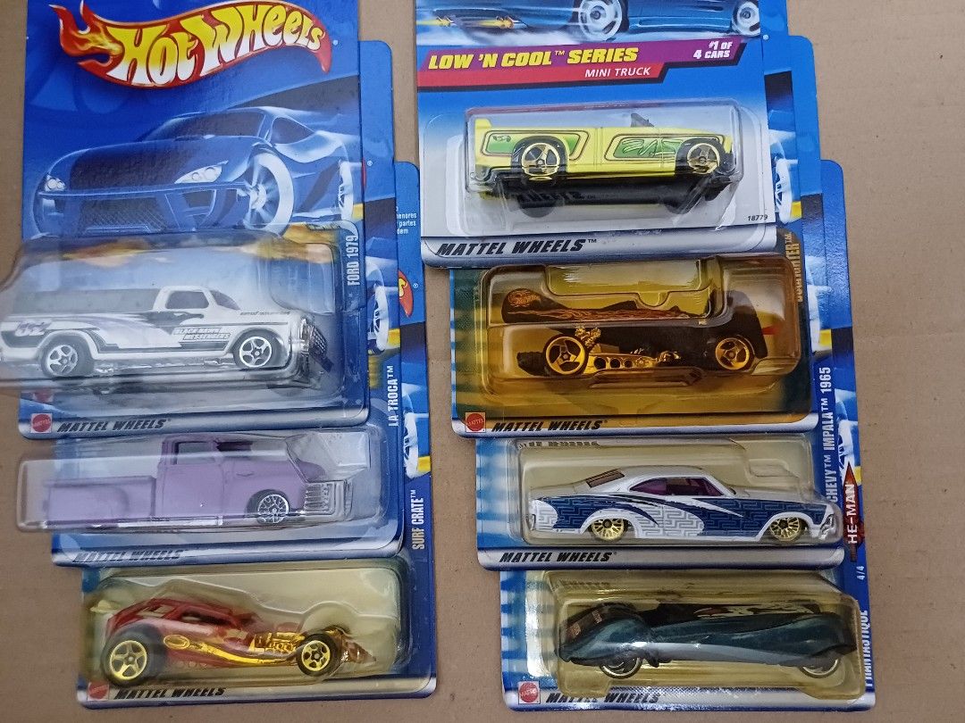 Hot Wheels Chevy La Troca Pickup HYUNDAI SPYDER Willys Panel Truck Phantastique Viper GTS R