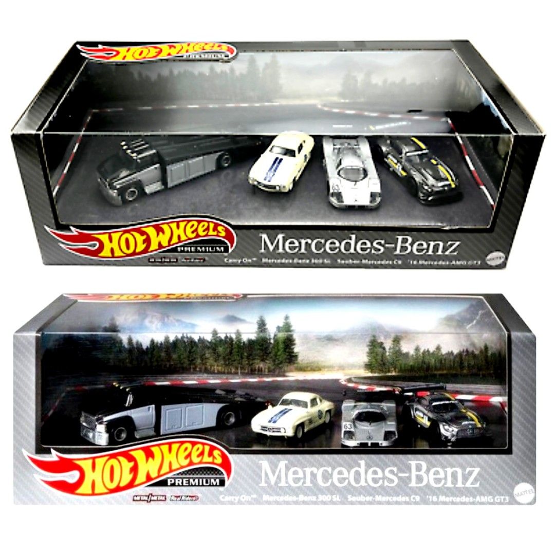 Hot Wheels Premium Mercedes Amg GT Sauber Mercedes C Mercedes