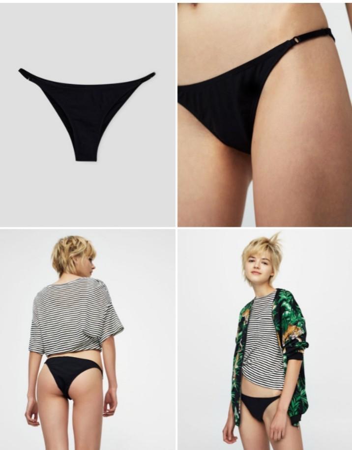 PULL BEAR BLACK BIKINI BOTTOM Fesyen Wanita Pakaian Wanita Bawahan