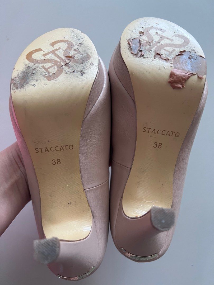 Staccato Nude Heels Women S Fashion Footwear Heels On Carousell