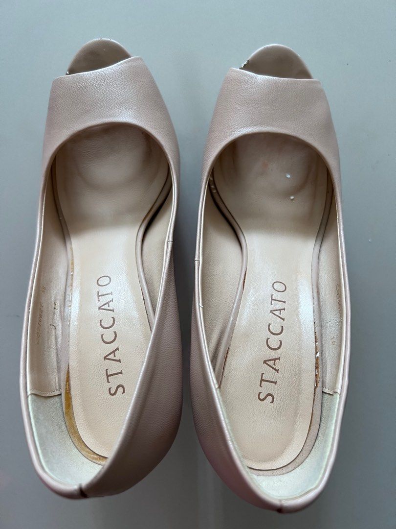 Staccato Nude Heels Women S Fashion Footwear Heels On Carousell