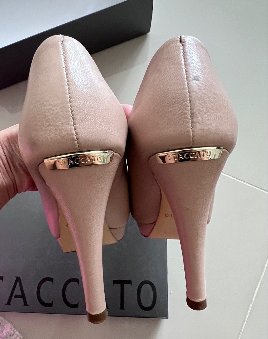 Staccato Nude Heels Women S Fashion Footwear Heels On Carousell