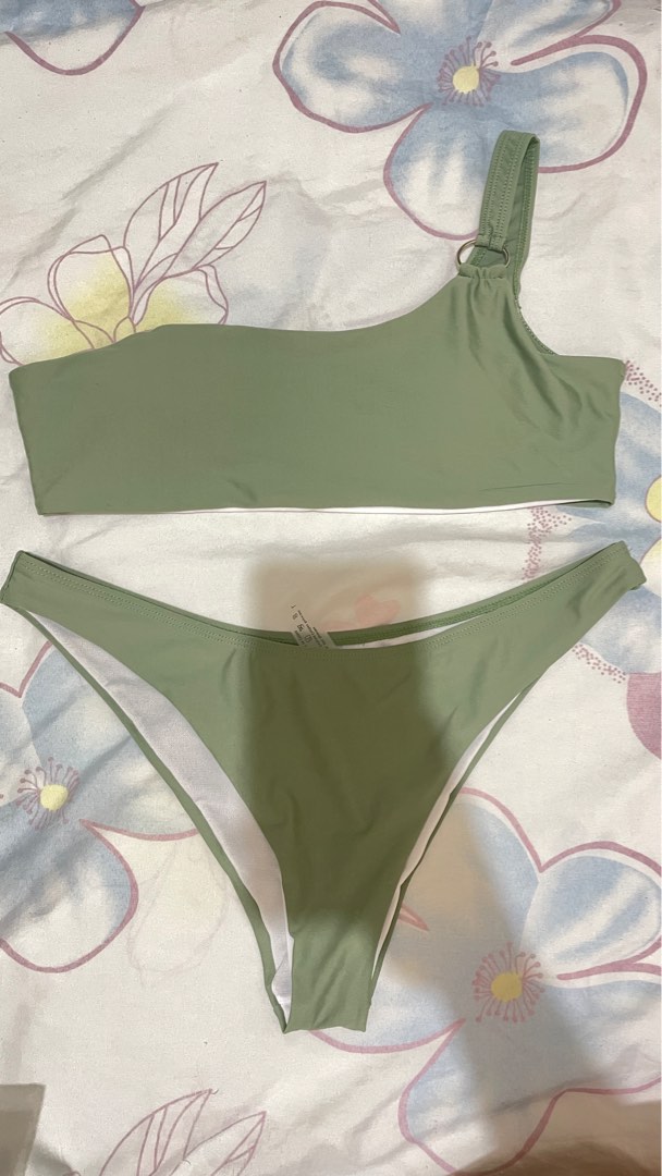 Two Piece Army Green Bikini Women S Fashion Swimwear Bikinis