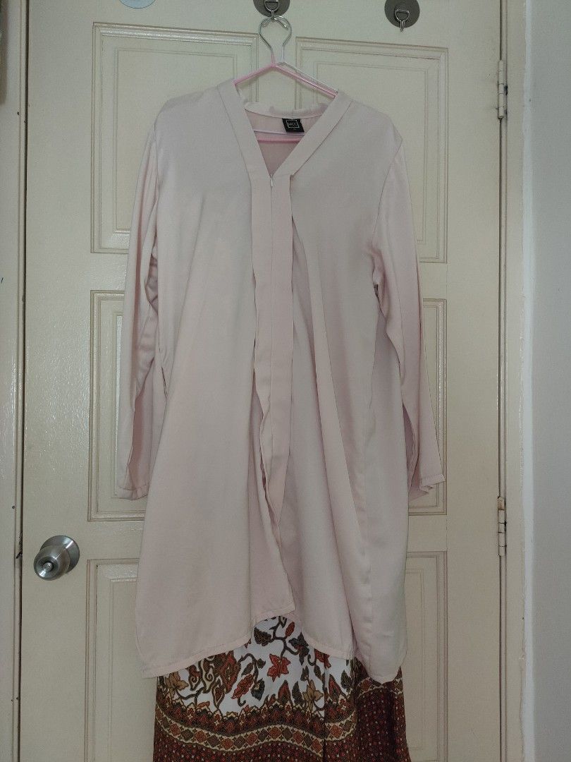 Kebarung Mcc Batik Nude Cream Baju Kurung Preloved Melayu Klasik