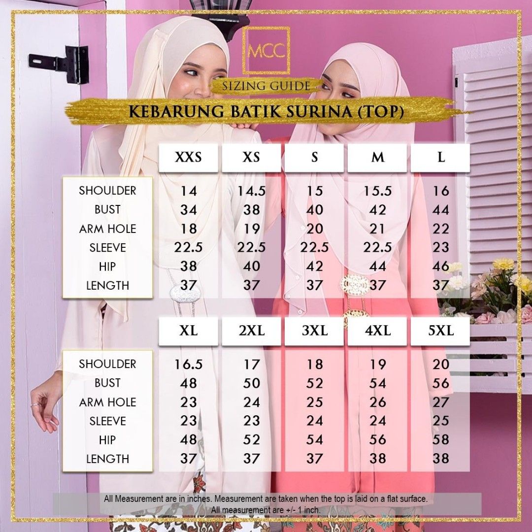 Kebarung Mcc Batik Nude Cream Baju Kurung Preloved Melayu Klasik