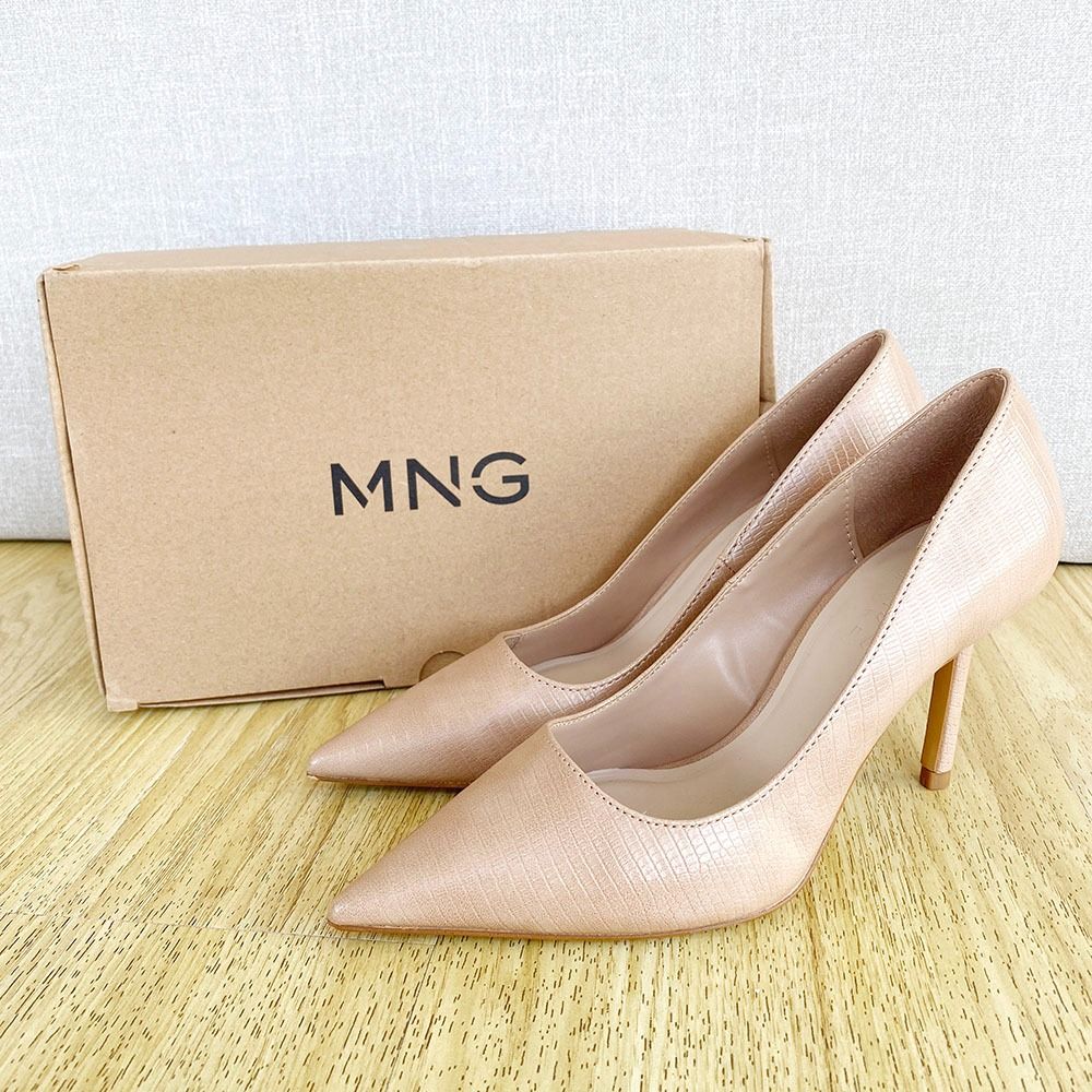 Authentic Mango Nude Skintone Pointed Heels Pumps Size On Carousell