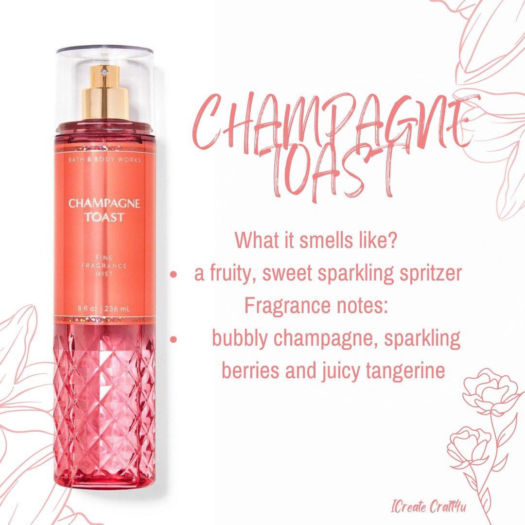 Champagne Toast Bodymist Original Bbw Decant Ml Beauty Personal