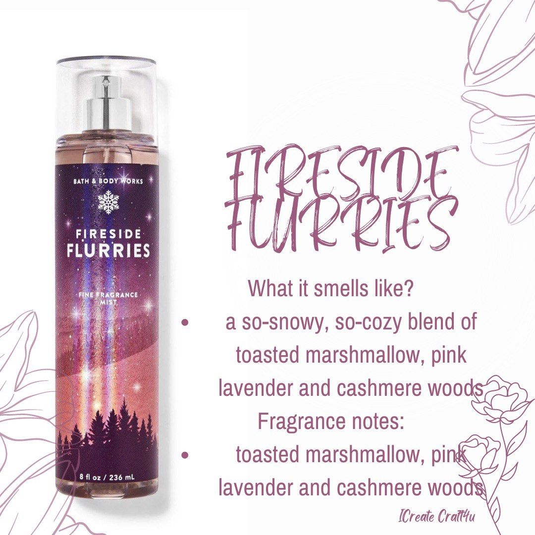 Fireside Flurries Bodymist Original Bbw Decant Ml Beauty