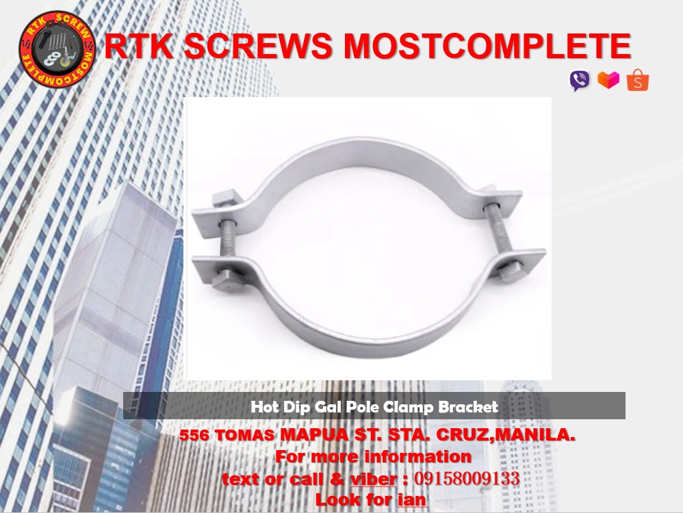 Hot Dip Gal Pole Clamp Bracket Mm On Carousell