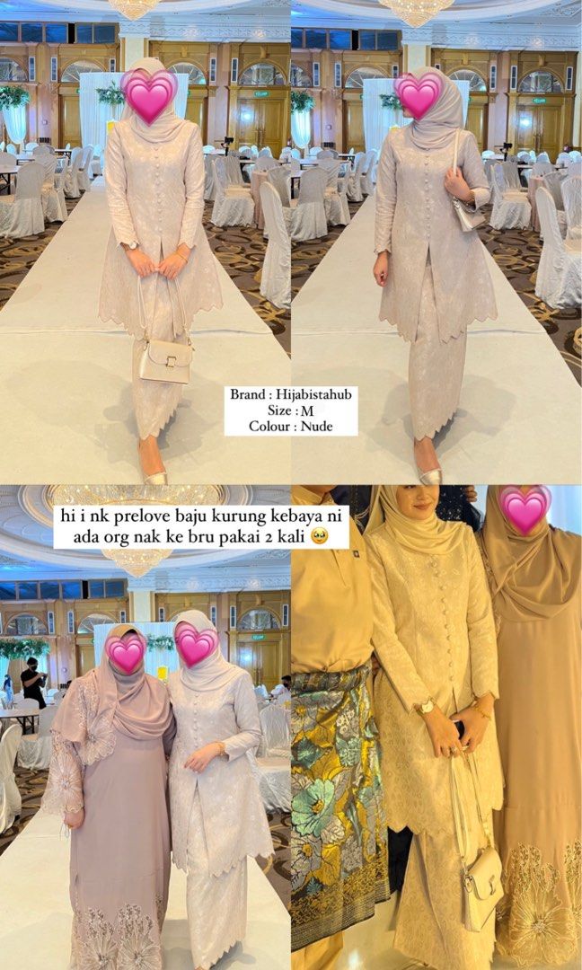Hijabistahub Marwa Kurung Nude Women S Fashion Muslimah Fashion