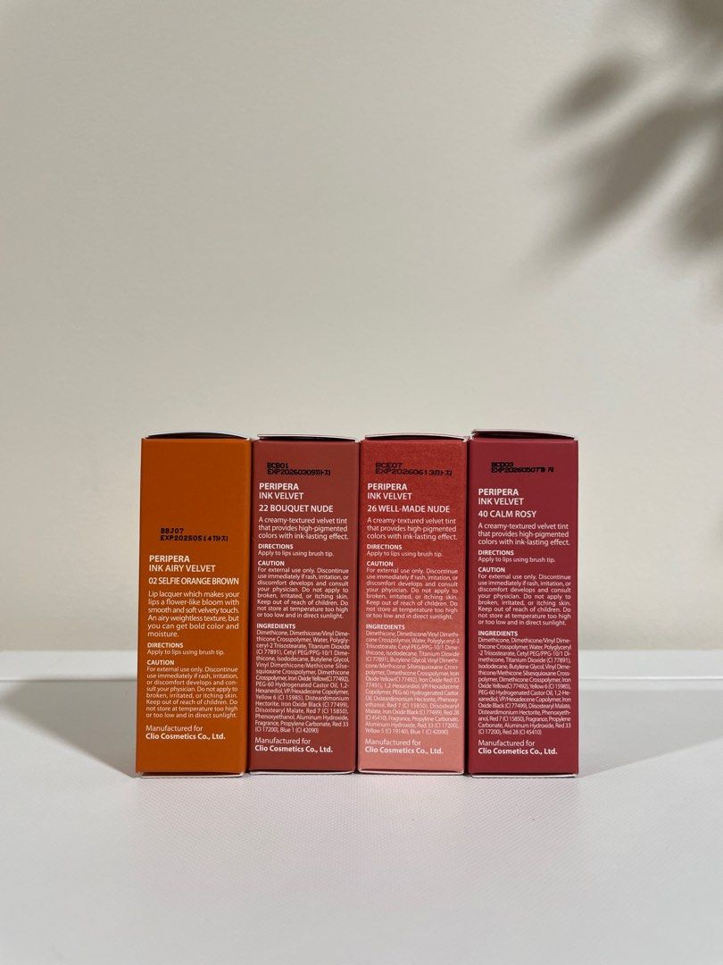 Peripera Ink Velvet 26 Well Made Nude Lip Stick Lip Tint Beauty Personal Care Face Makeup