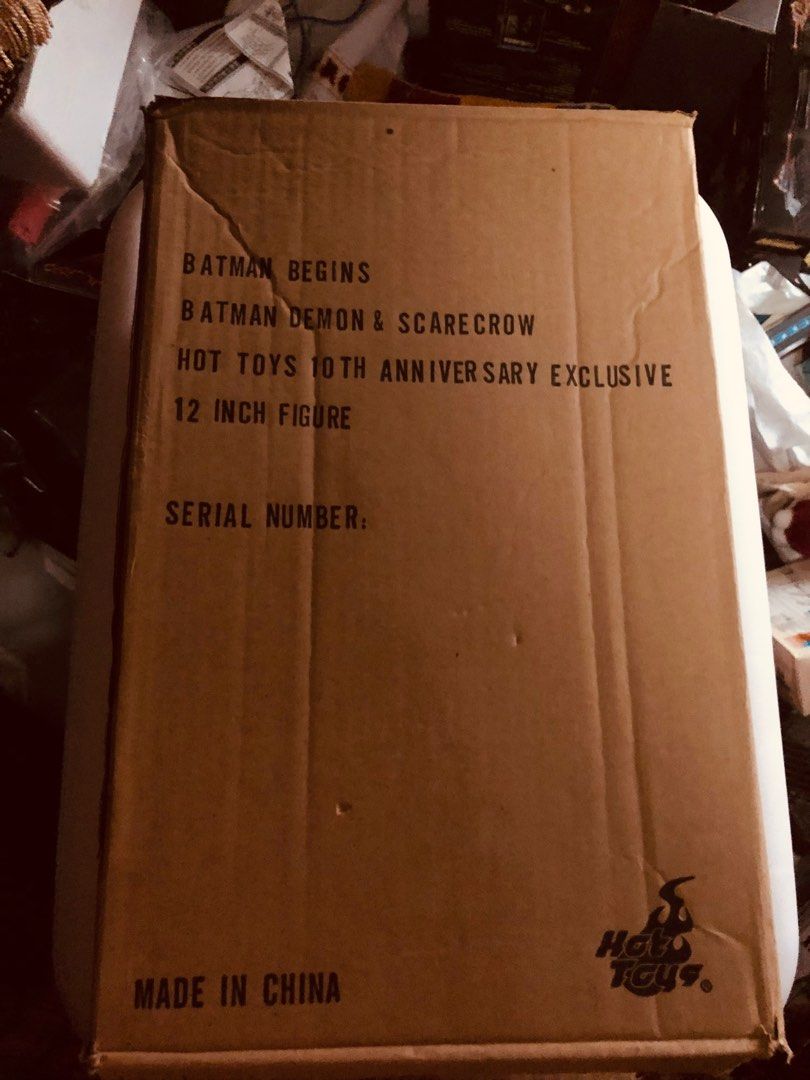 售 拆盒拍照檢查商品 HT MMS Batman Begins Batman Demon Scarecrow HOT TOYS mms 石化 惡魔版 蝙蝠俠 與 稻草人