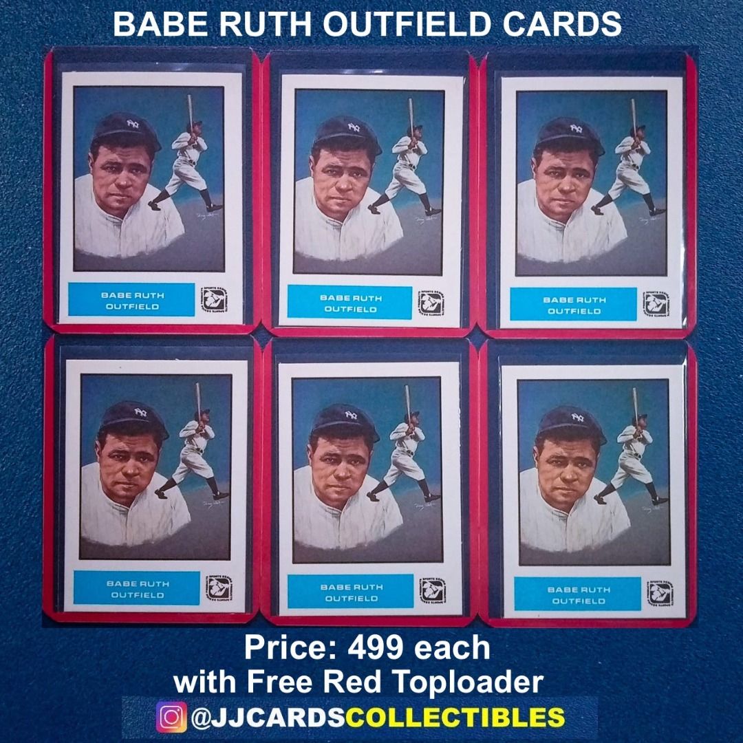 Batch Babe Ruth Outfield Cards With Free Red Toploader On Carousell