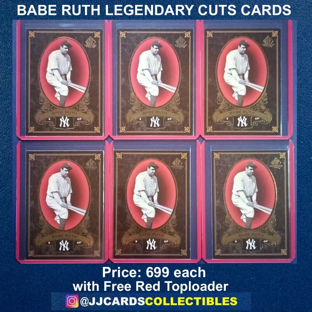 Batch Babe Ruth Legendary Cuts Cards With Free Red Toploader On Carousell