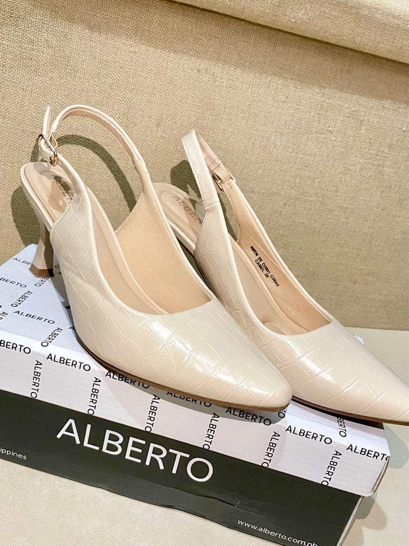 Nude Slingback Heels Alberto Shoes On Carousell