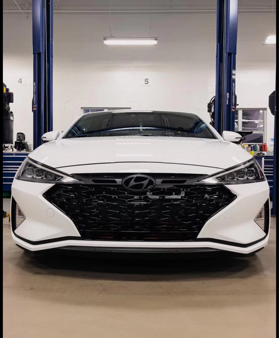 Elantra Avante Grille Mesh Net Sport Black Front Bumper