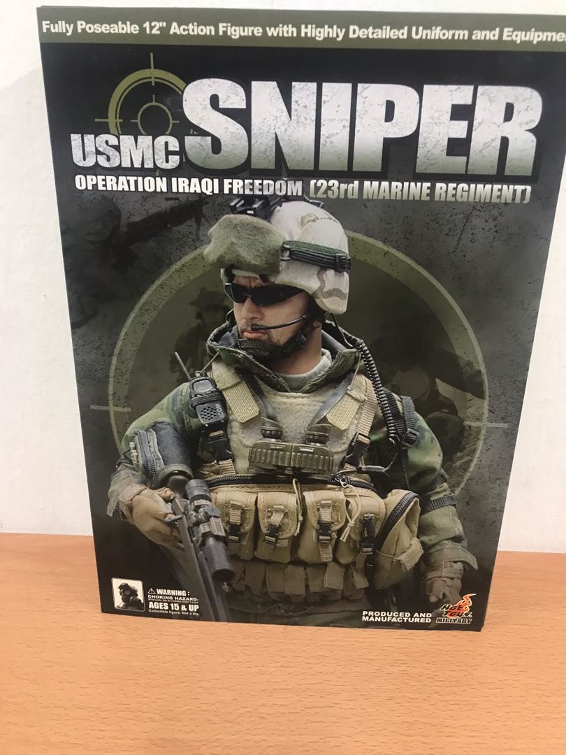Hot Toys USMC Sniper 1 6 Scale Hobbies Toys Toys Games On Carousell