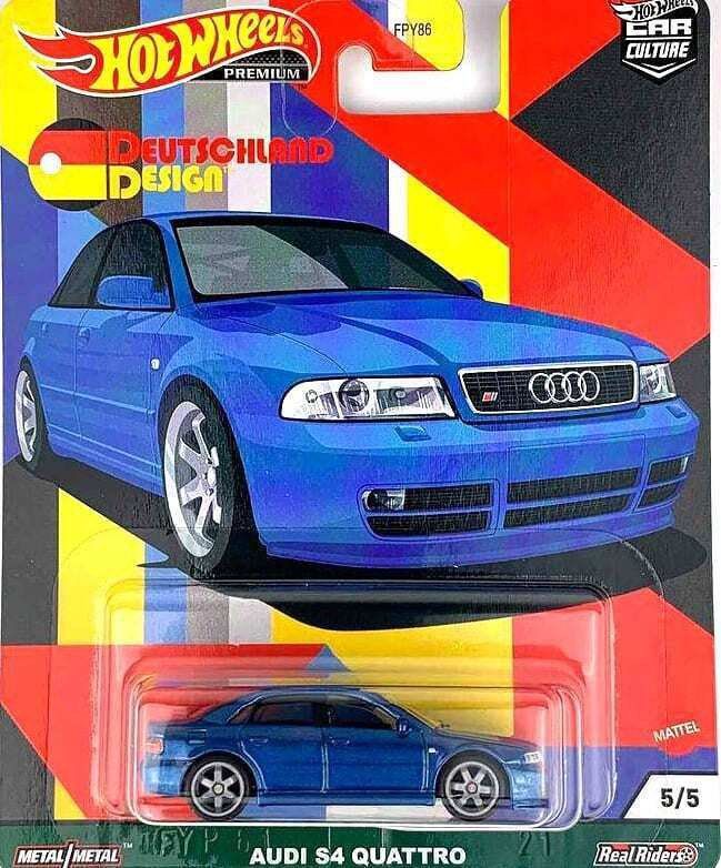 Hotwheels Premium Audi S4 Quattro Deutschland design hot wheels car culture boulevard 興趣及遊戲