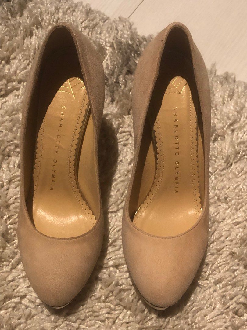 Charlotte Olympia Nude Heels On Carousell