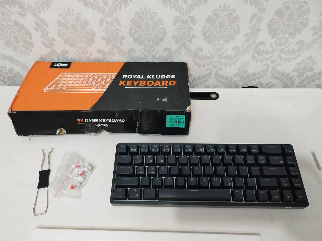 Royal Kludge G Tri Mode Rgb Keys Hot Swappable Mechanical Keyboard Black Red Switch