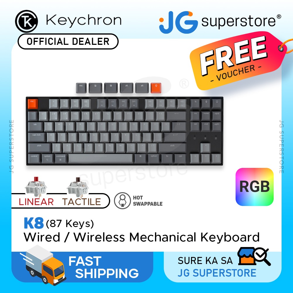 Keychron K Keys Bluetooth Wireless Wired Tenkeyless Mechanical Keyboard With Optical Hot