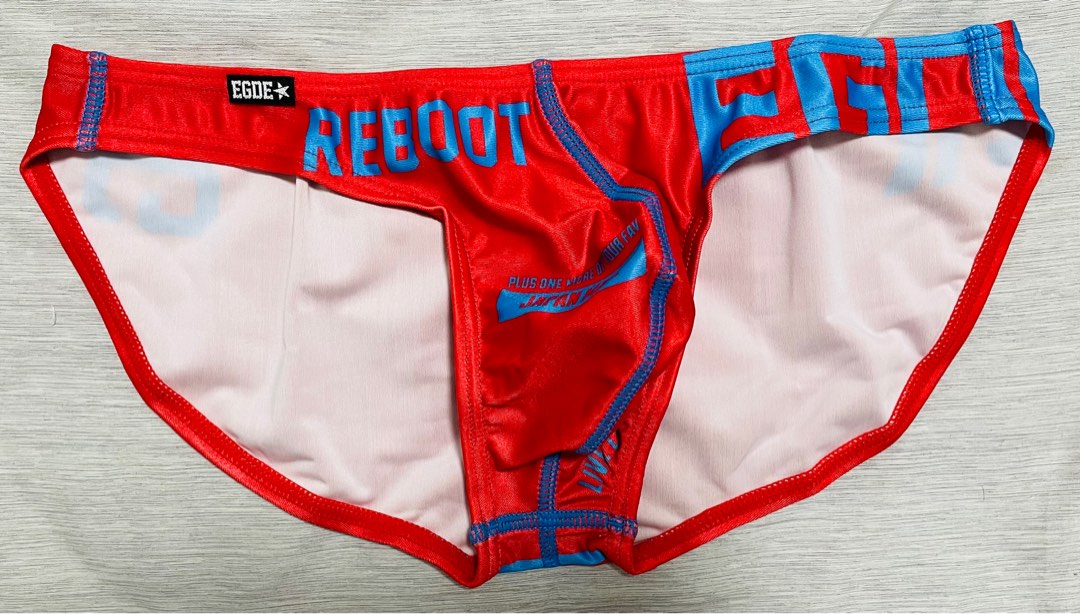 EGDE Reboot Super Low Rise Bikini In Red Blue Men S Fashion Bottoms New Underwear On Carousell