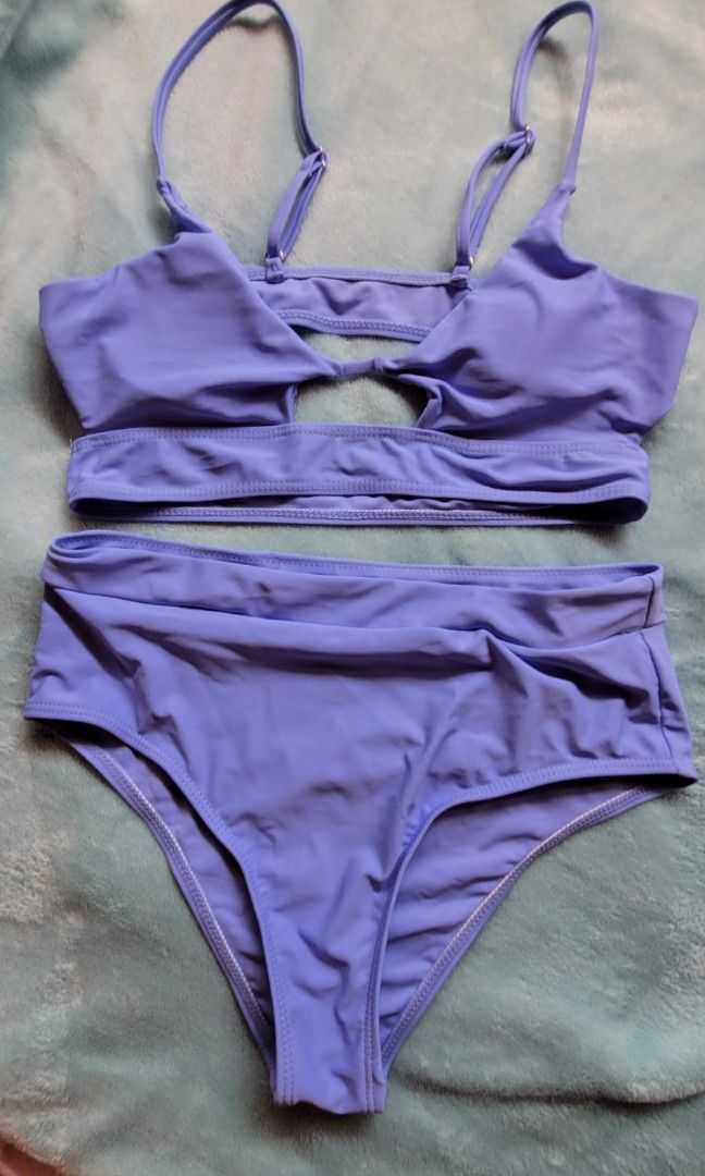 Lavender Bikini Set M Women S Fashion Swimwear Bikinis Swimsuits On Carousell