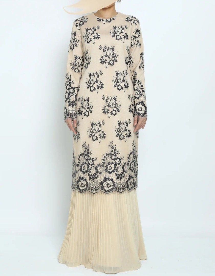 Altelia Amani Nadeeya Kurung Lace In Nude Women S Fashion Muslimah