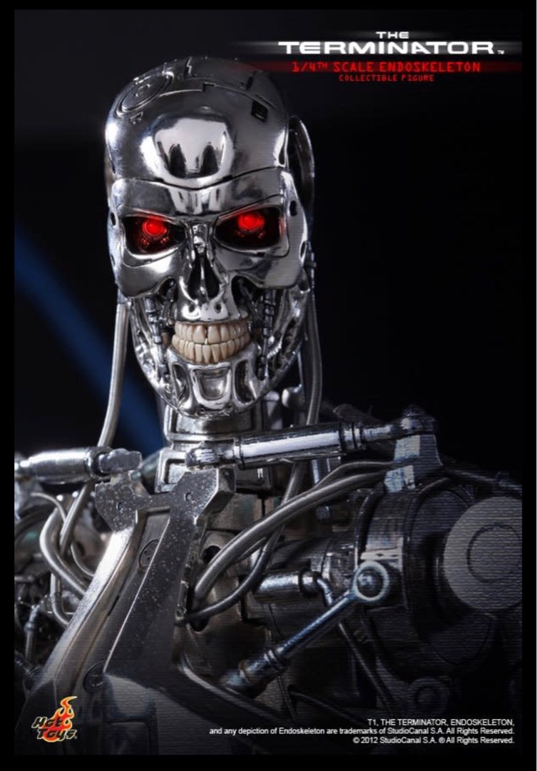 1 4 Hot Toys QS002 The Terminator Endoskeleton Hobbies Toys Toys Games On Carousell