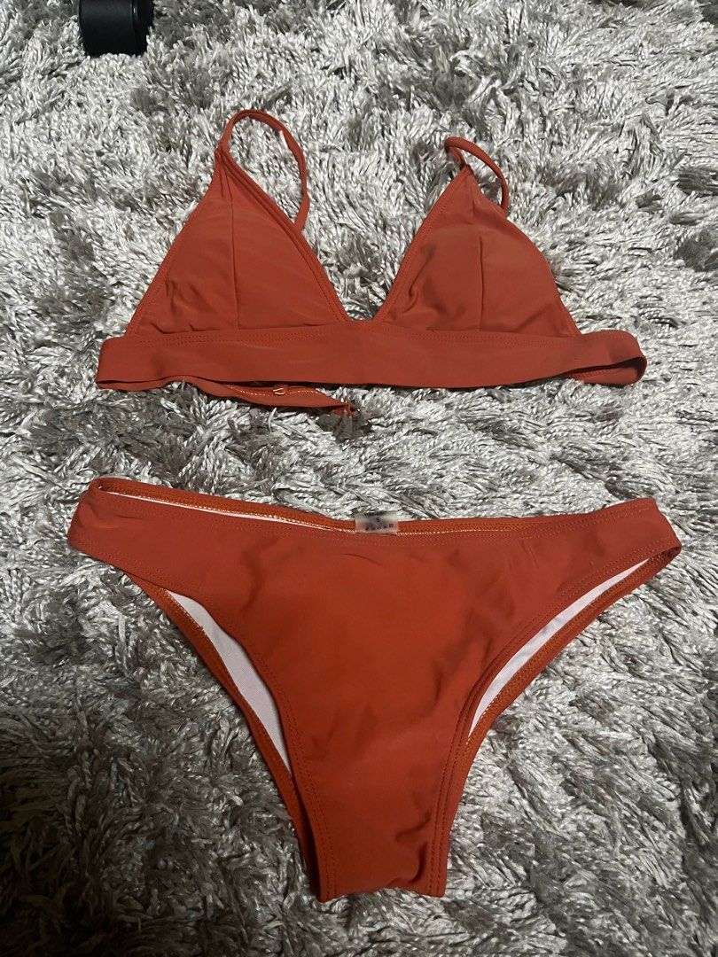 Kily Ph Triangle Bikini Set In Caramel S Women S Fashion Swimwear