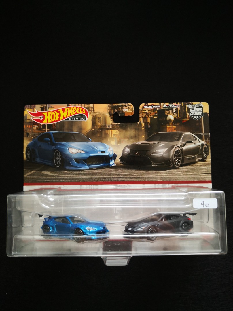 Hot Wheels Pandem Subaru Lexus RC F GT3 2 Pack Twin Premium Pop Car Culture Hobbies Toys