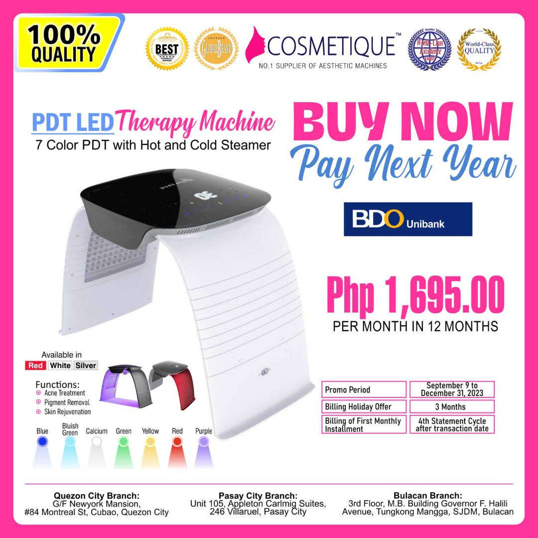 PDT LED Light With Hot Cold Steamer Beauty Personal Care Face Face Care On Carousell