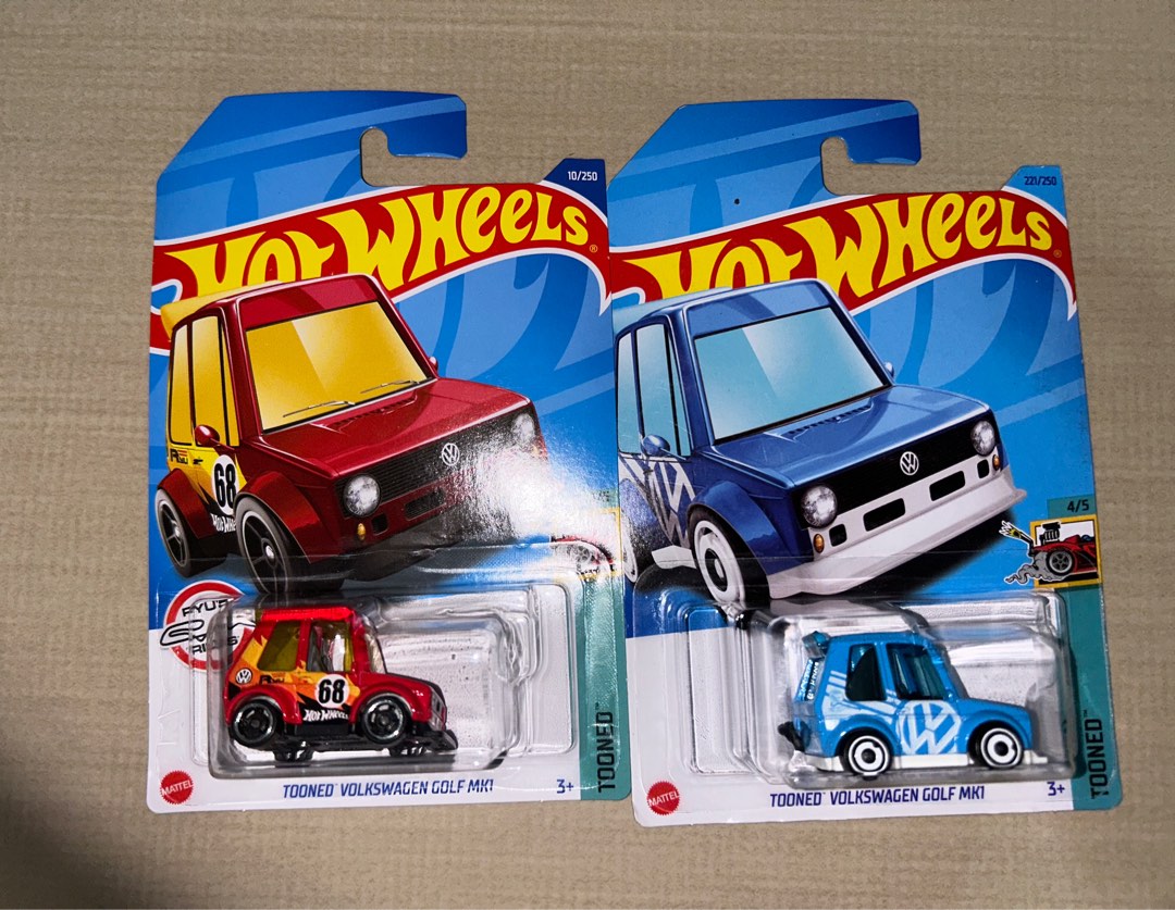 Hot Wheels Tooned Volkswagen Golf MK1 Regular Treasure Hunt Hobbies Toys Toys Games On