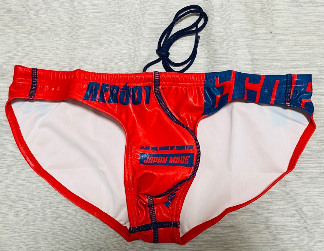 EGDE Reboot Re Super Low Rise Bikini Swim Trunk Red Men S Fashion Bottoms Swim Trunks