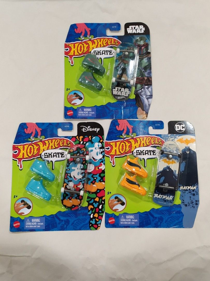 SCREEN LEGENDS HOT WHEELS SKATE SERIES DC BATMAN STAR WARS DISNEY MICKEY BOBA FETT Hobbies