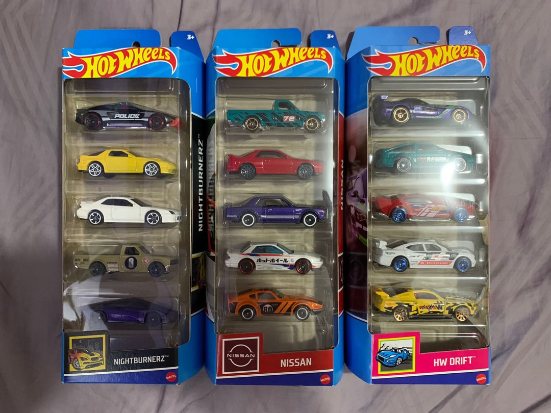 Hot Wheels Pack Nightburnerz Nissan HW Drift Hotwheels Hobbies Toys Toys Games On Carousell