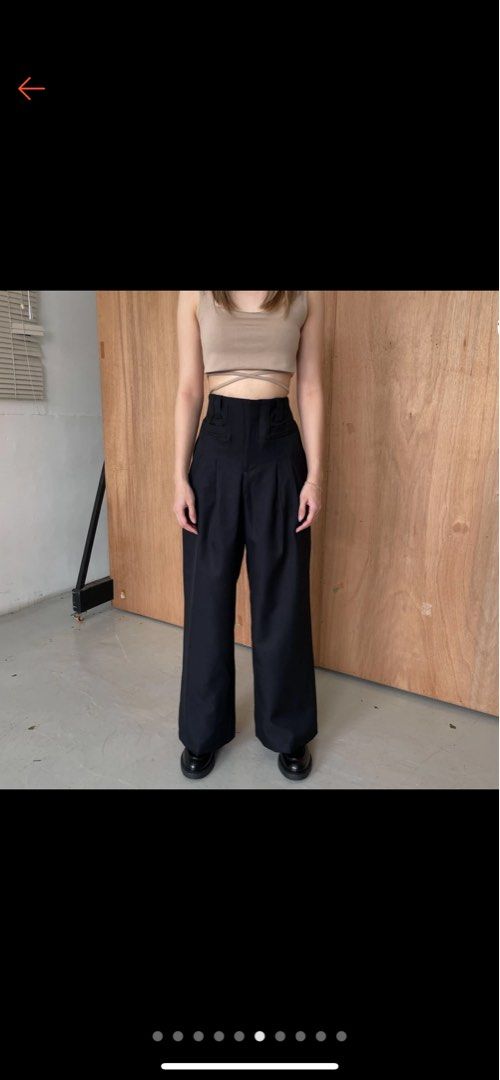 Black Pants Nude The Label Fesyen Wanita Pakaian Wanita Bawahan Di