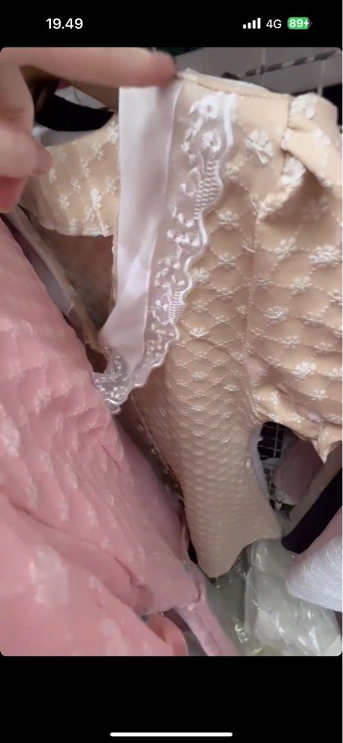 Mididress Nude Colour Slide Fesyen Wanita Pakaian Wanita Gaun
