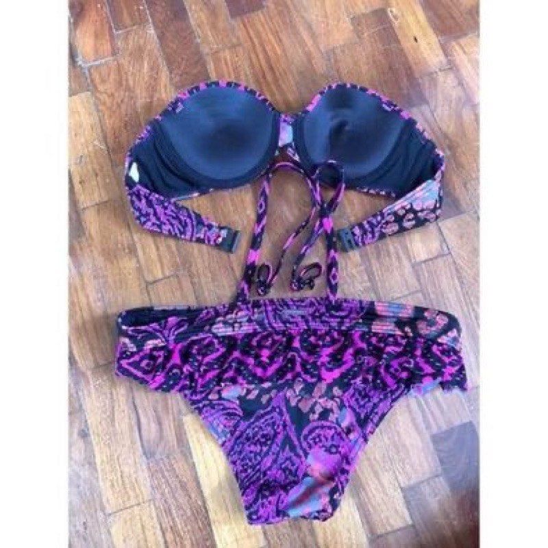 Original Roxy Bikini Set Women S Fashion Swimwear Bikinis Swimsuits On Carousell