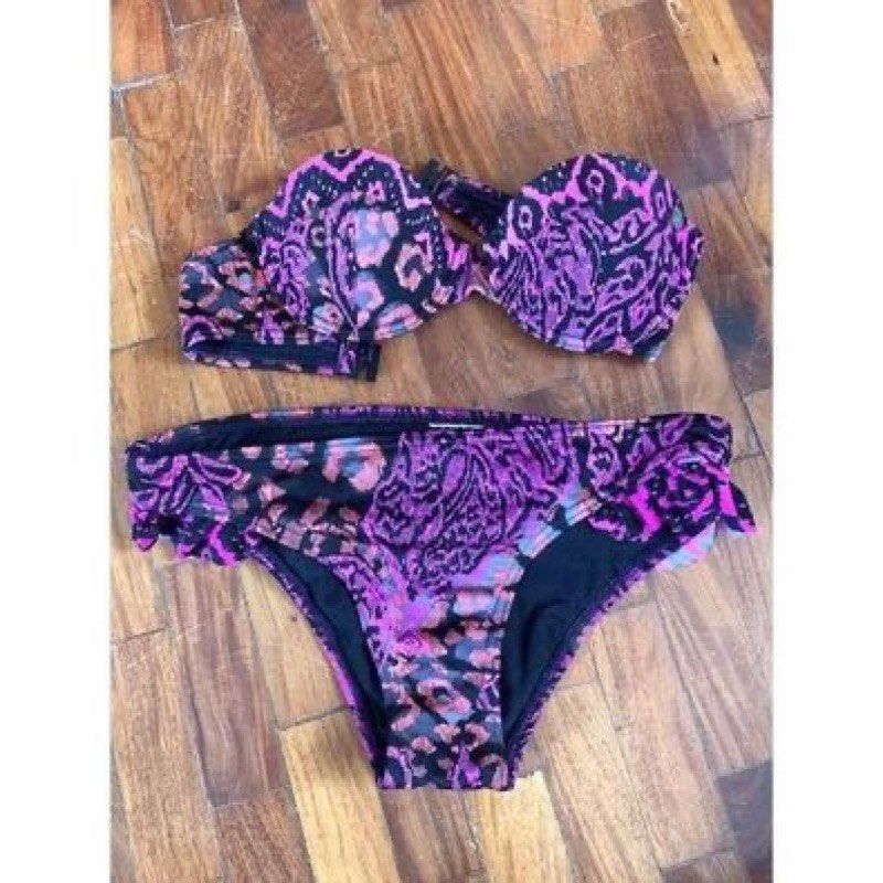 Original Roxy Bikini Set Women S Fashion Swimwear Bikinis Swimsuits On Carousell
