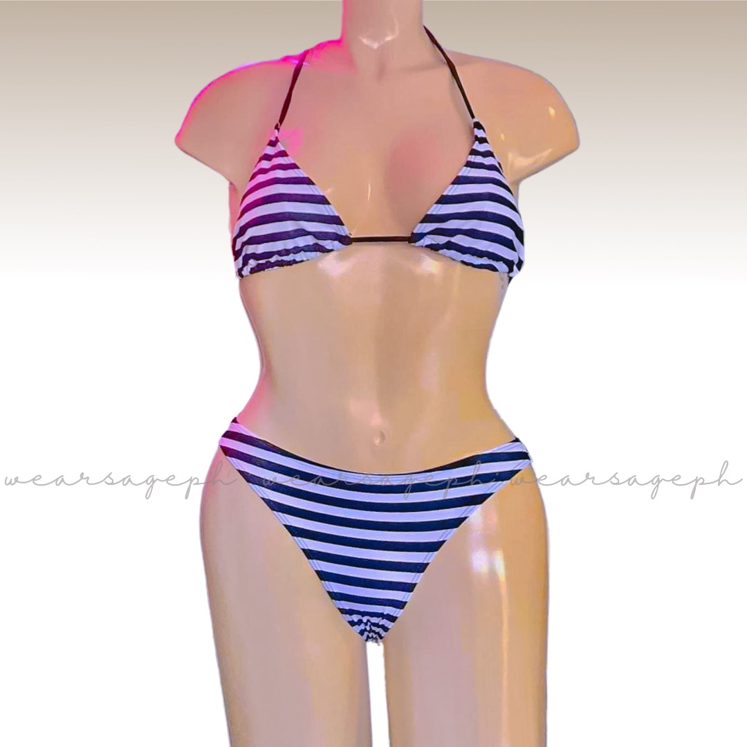 Brand New Shein Self Tie Two Piece Bikini Swimsuit Women S Fashion