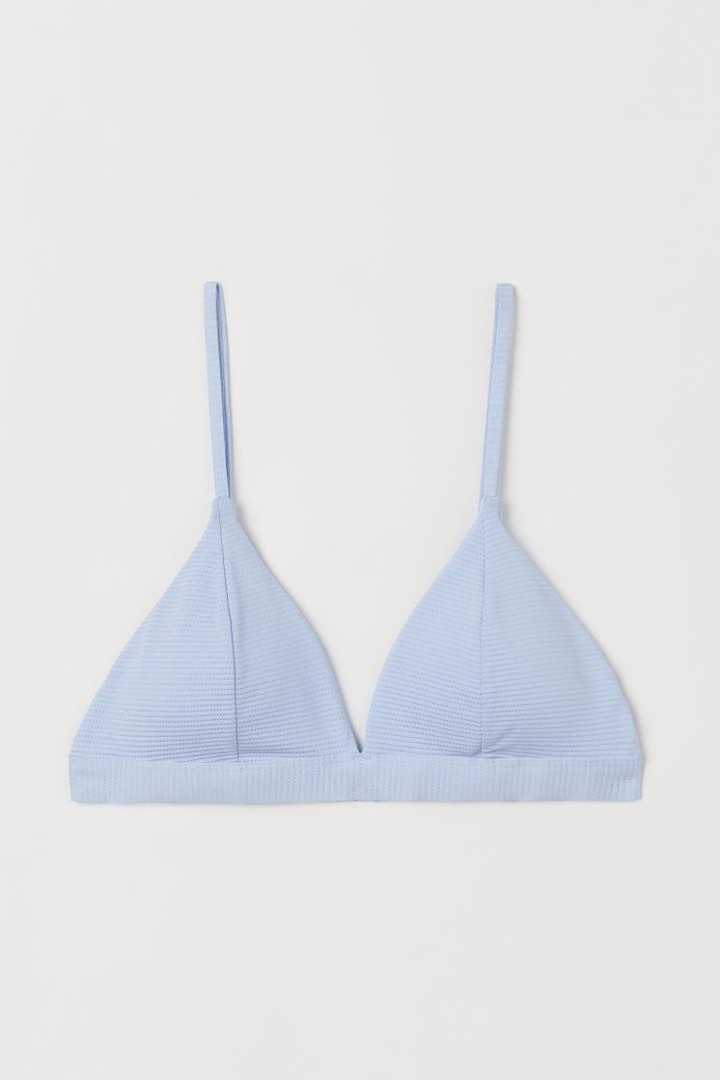 H M Padded Triangle Top And Bottom Bikini Set Women S Fashion Swimwear Bikinis Swimsuits On