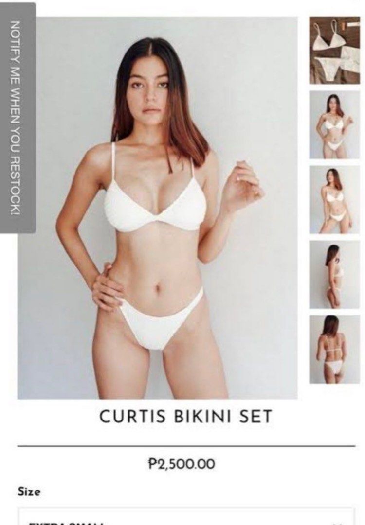 Eighth Mermaid White Curtis Bikini Women S Fashion Swimwear Bikinis