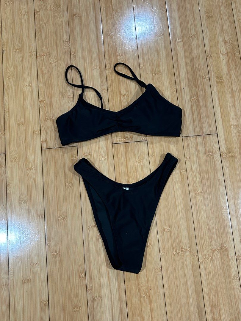 Esseantial Elle Black Bikini Set Women S Fashion Swimwear Bikinis
