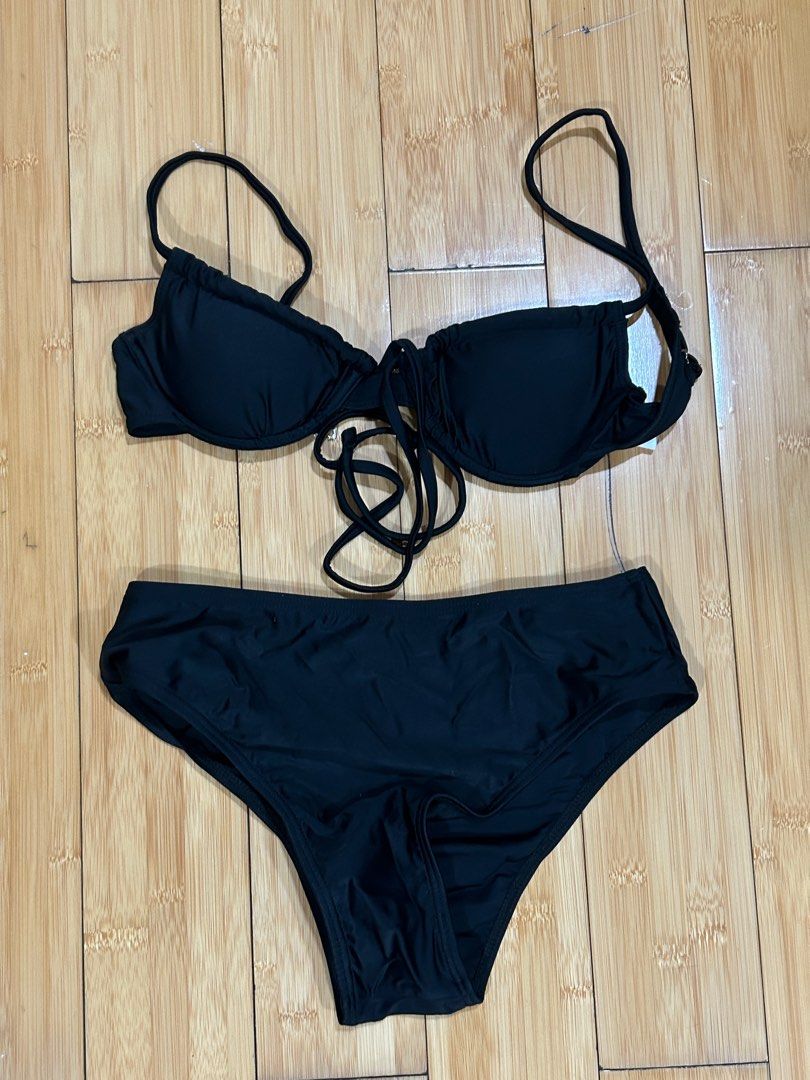 Esseantial Kelly Black Bikini Set Women S Fashion Swimwear Bikinis