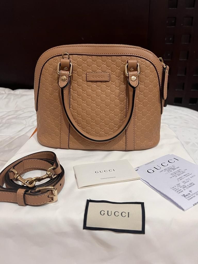 Reprice Must Sold Asap Gucci Dome Small Nude With Booklet Db Ori