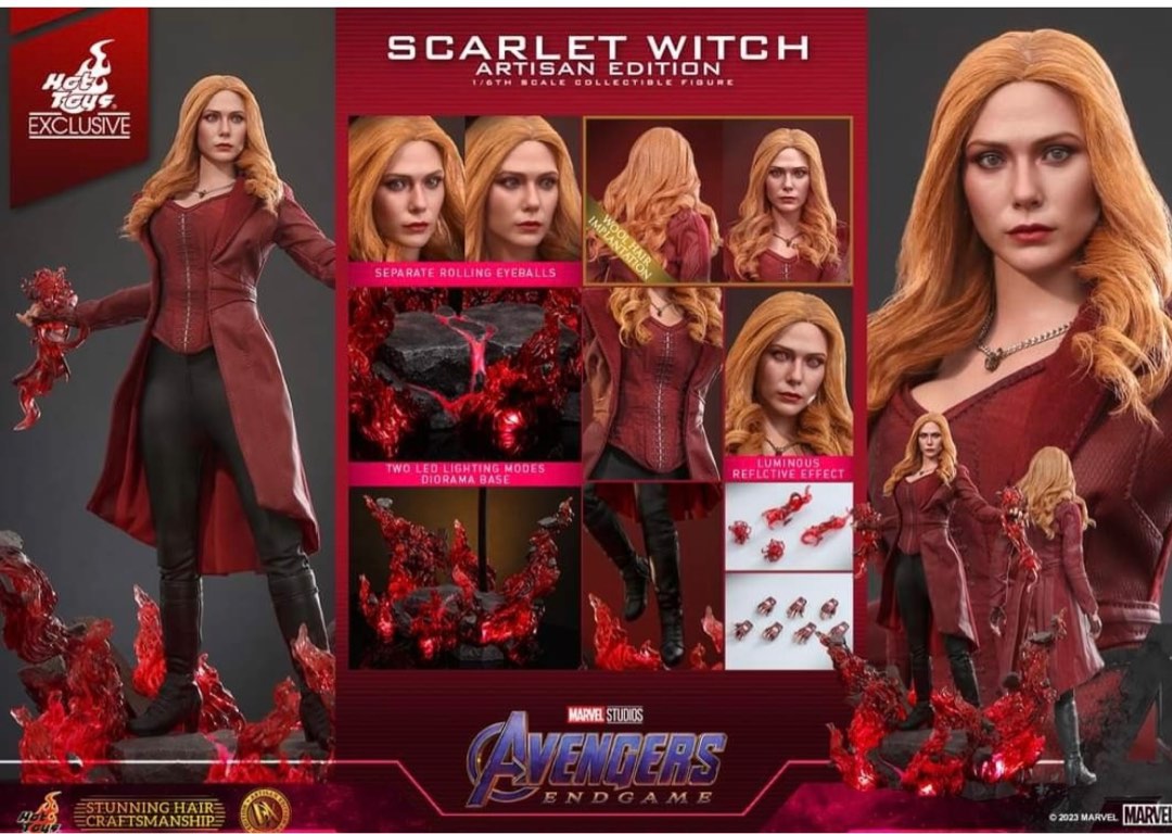 首日首小時 Hottoys scarlet witch artisan edition dx ae hot toys 紅女巫 植髮 家庭電器 電視 其他娛樂